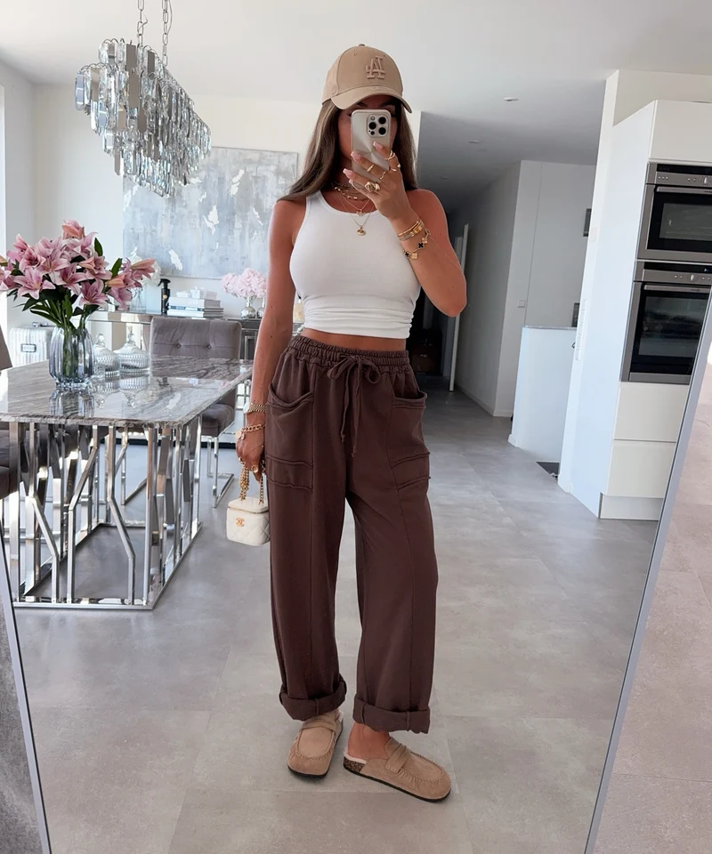 Jogginghose Lyselle Hellbraun
