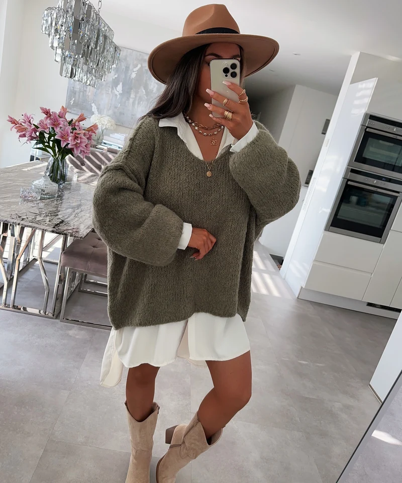 Oversize Bluse Alina Weiß