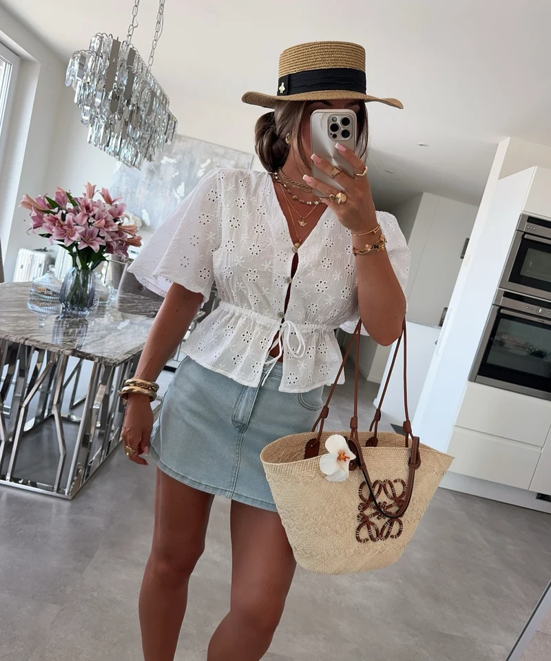 Bluse Katrin Weiß