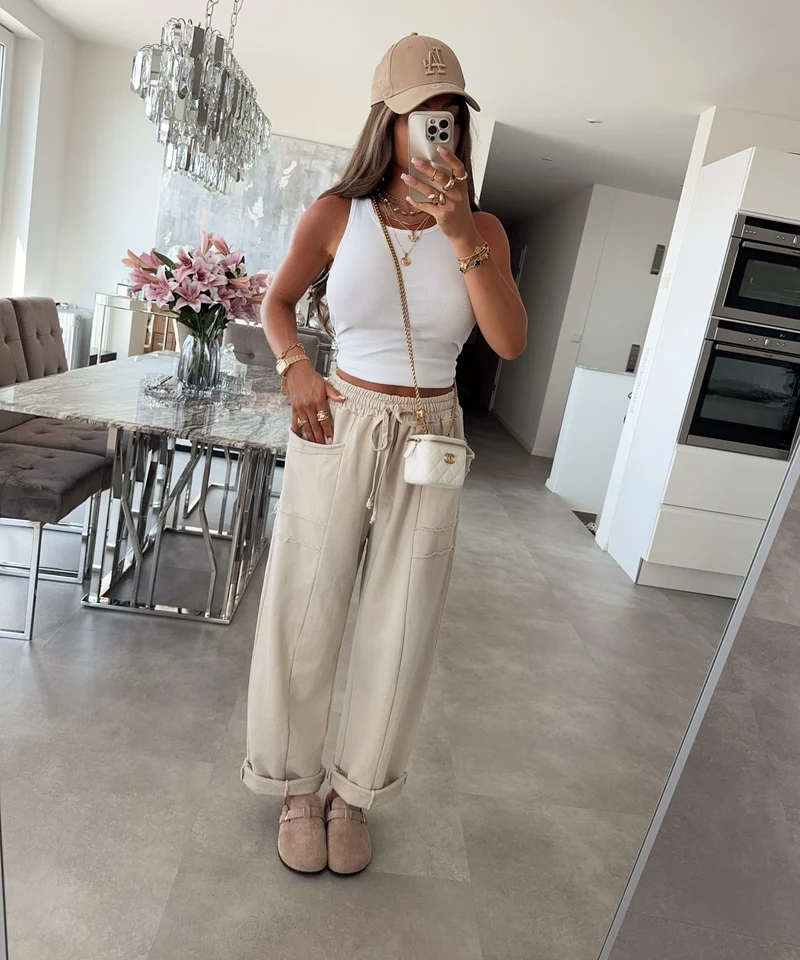 Pantoletten Magdalena Beige