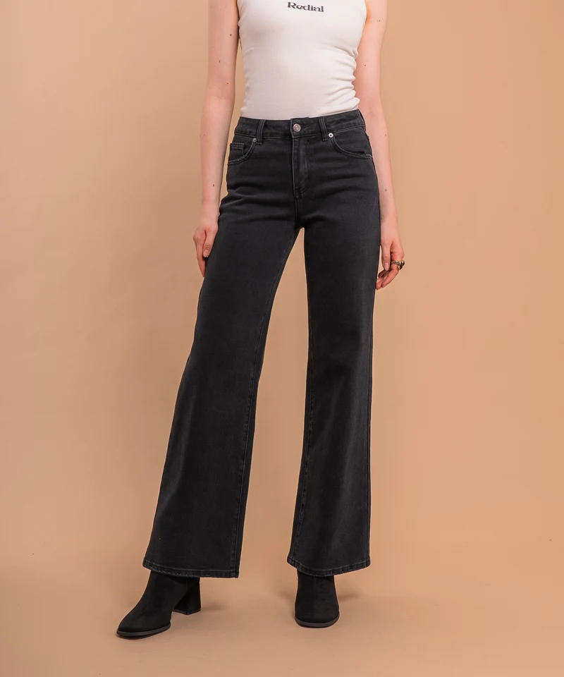 Stretch Straight Leg Jeans Kessi Schwarz
