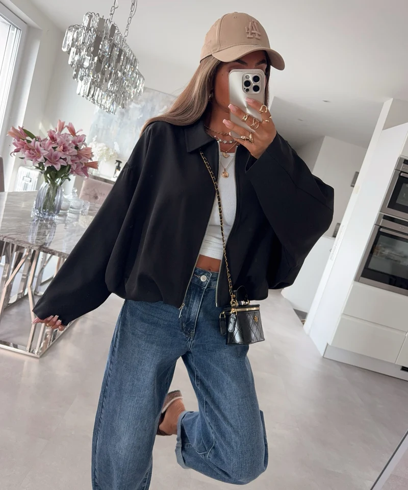 Blousonjacke Velia Schwarz