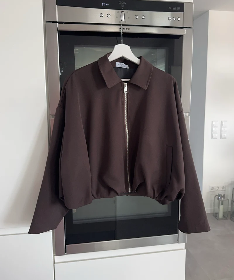 Blousonjacke Velia Dunkelbraun