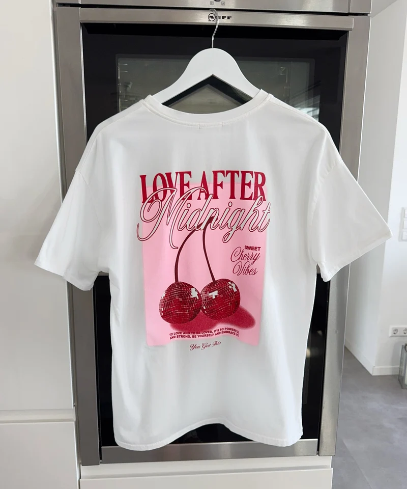 T-Shirt Love After Midnight Weiß