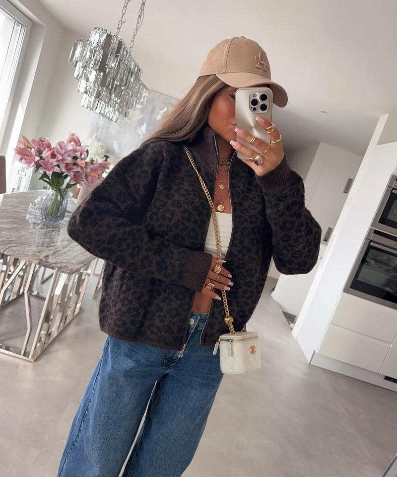 Leo Zip Jacke Savi Braun