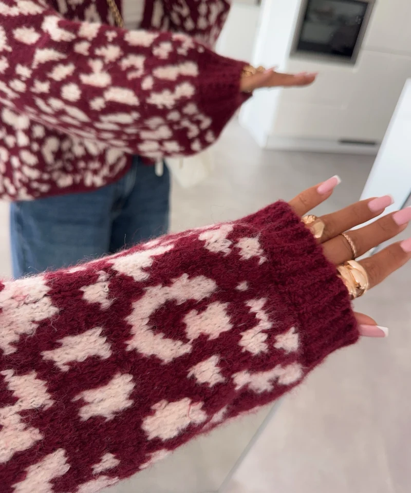 Cardigan Lira Weinrot Leo