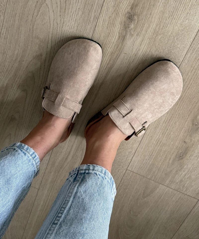Pantoletten Magdalena Beige