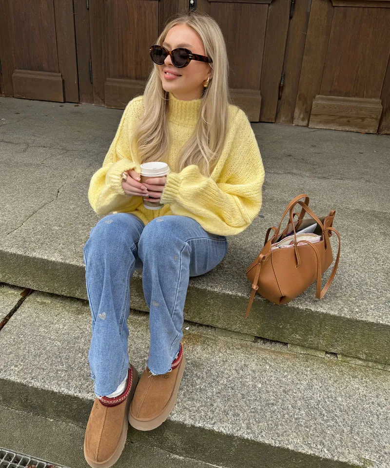 Oversize Pullover Nata Gelb