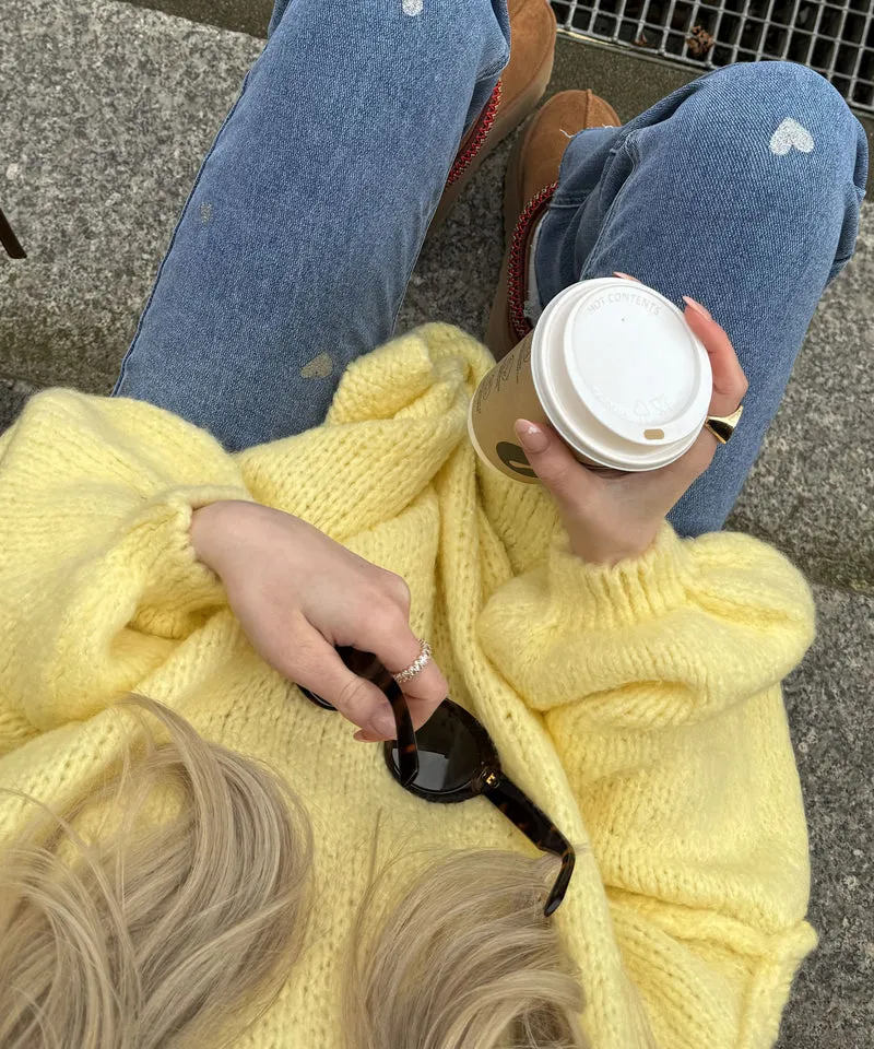 Oversize Pullover Nata Gelb
