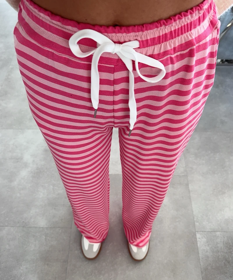 Stoffhose Leonita Rosa Pink