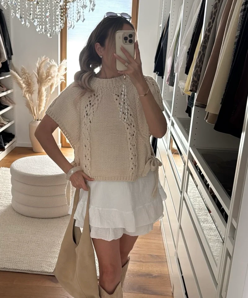 Strick Oberteil Leticia Creme