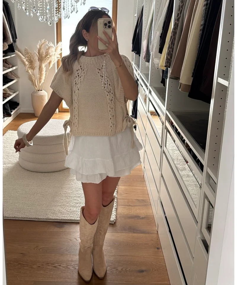 Strick Oberteil Leticia Creme