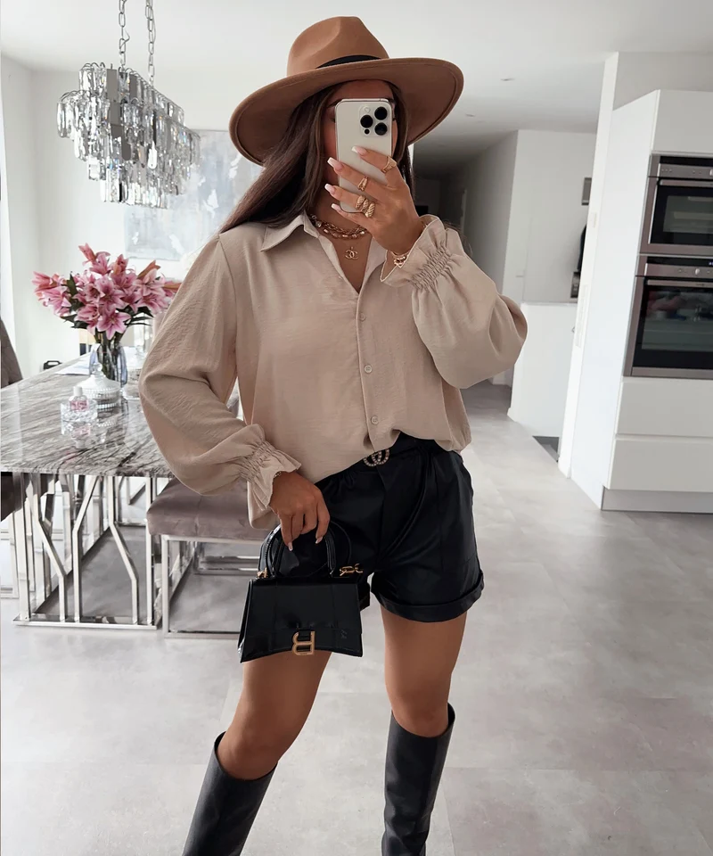 Bluse Diona Beige