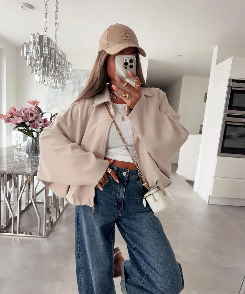 Blousonjacke Velia Beige