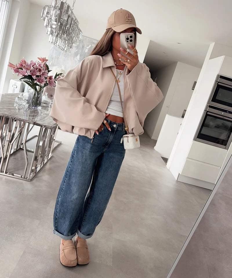 Blousonjacke Velia Beige