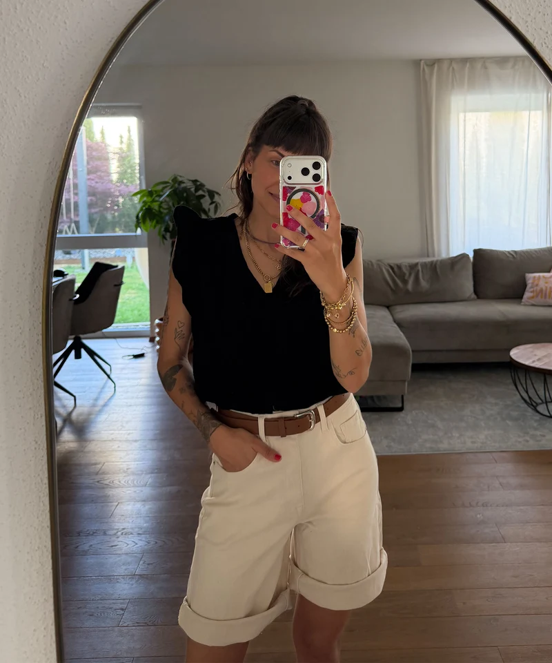 Stretch Bermuda Shorts Lucy Creme