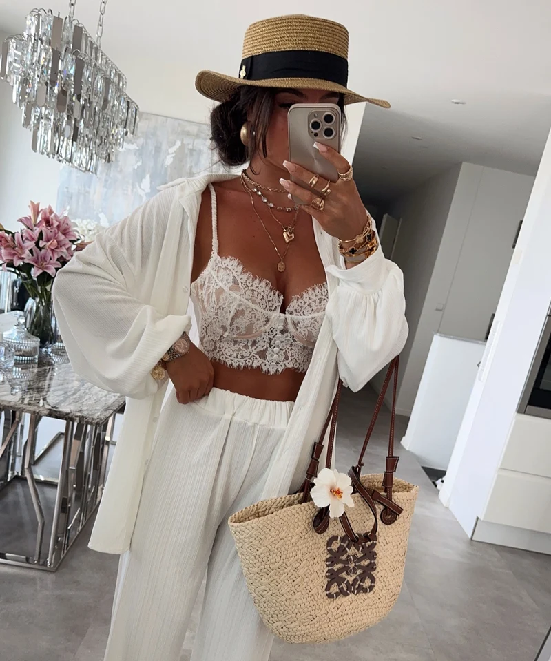 Bralette Audra Weiß