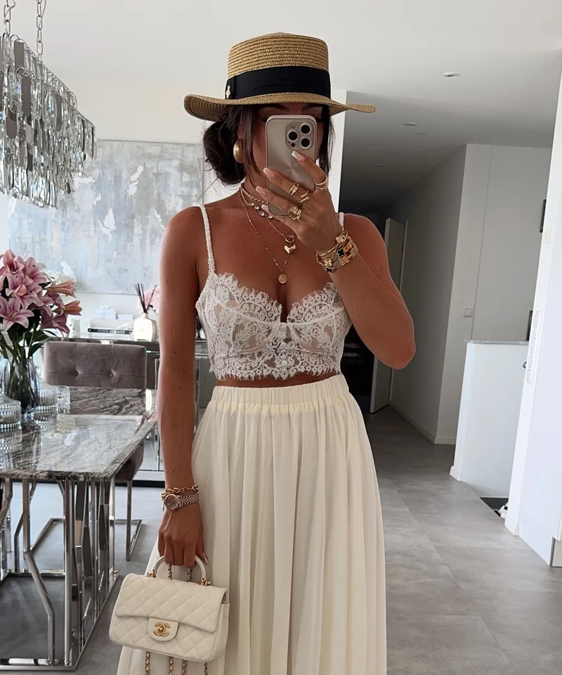 Bralette Audra Weiß