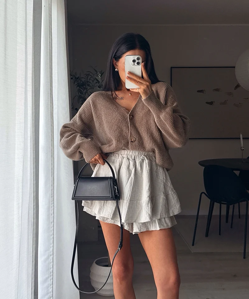 Musselin Hosenrock Alexis Beige