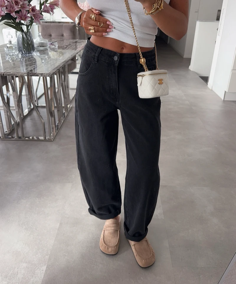 Stretch Balloon Jeans Aleno Schwarz