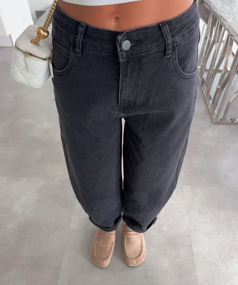 Stretch Balloon Jeans Aleno Schwarz