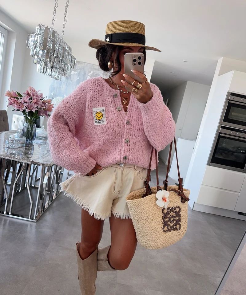 Boucle Cardigan Lalya Rosa