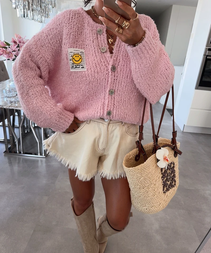 Boucle Cardigan Lalya Rosa