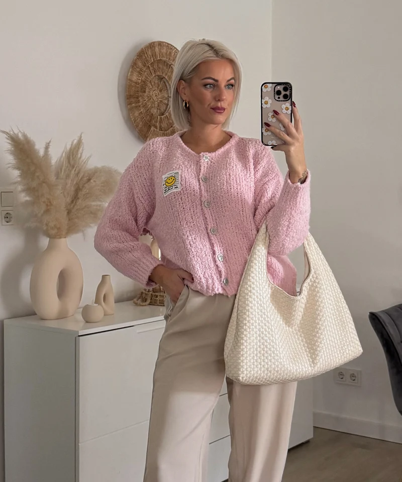 Boucle Cardigan Lalya Rosa