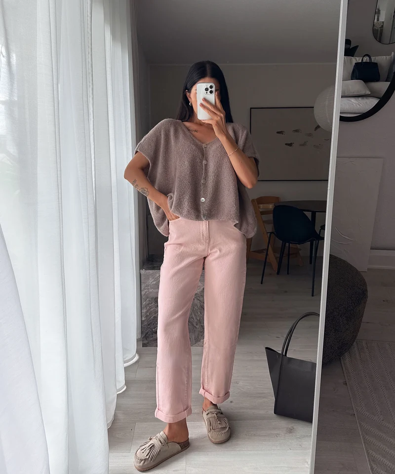 Pantoletten Rina Beige