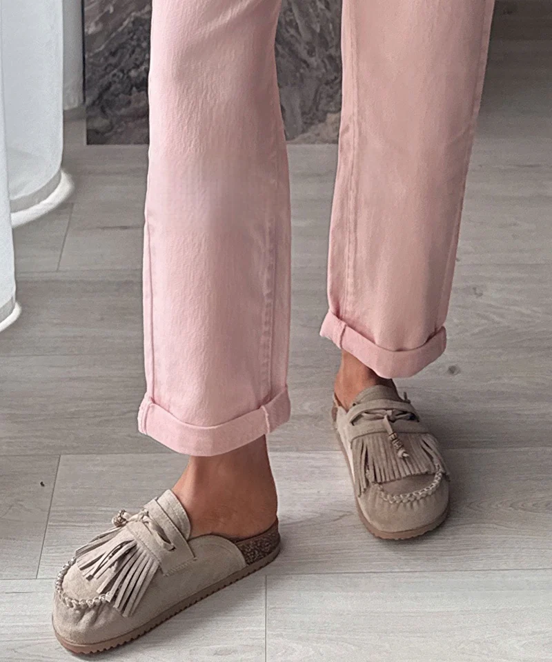 Pantoletten Rina Beige