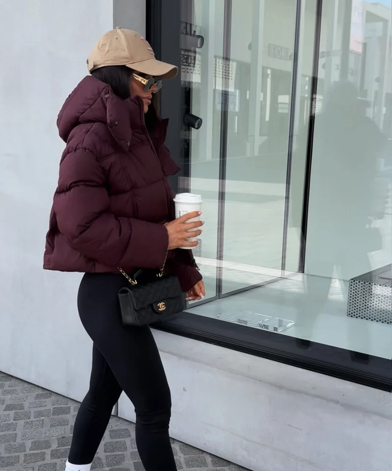 Steppjacke Stella Weinrot