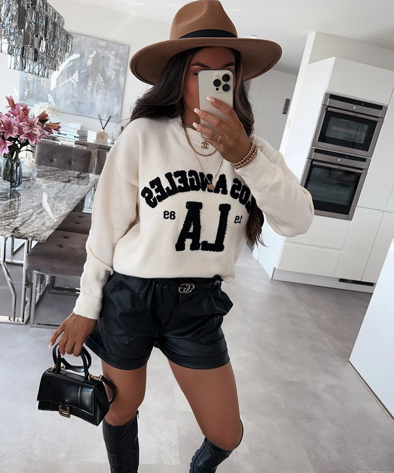 Leder Shorts Malaysia Schwarz