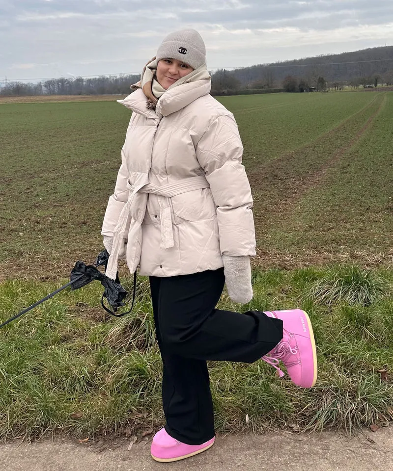 Jacke Kyleih Kurz Beige