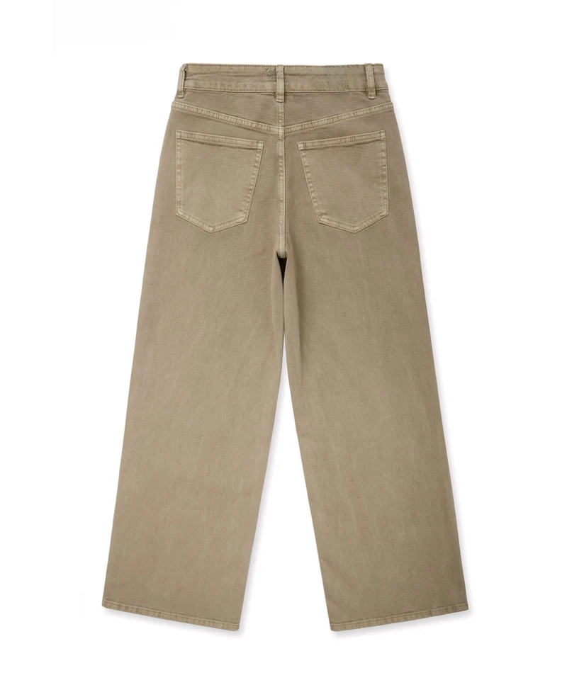 Stretch Wide Leg Jeans Harbi Camel