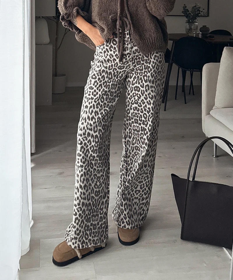 Stretch Wide Leg Jeans Feli Leo