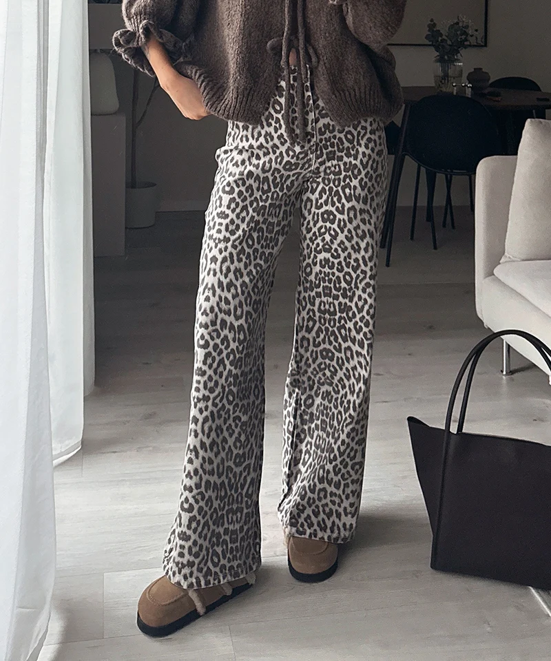 Stretch Wide Leg Jeans Feli Leo