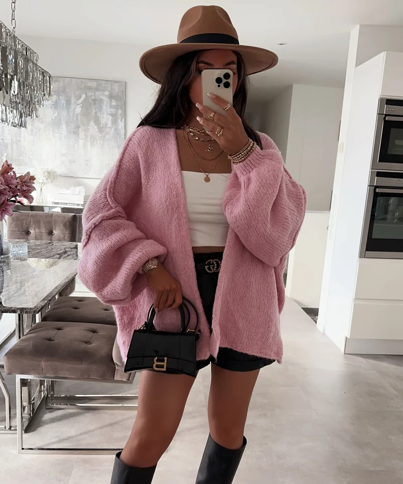 Cardigan Ray Rosa