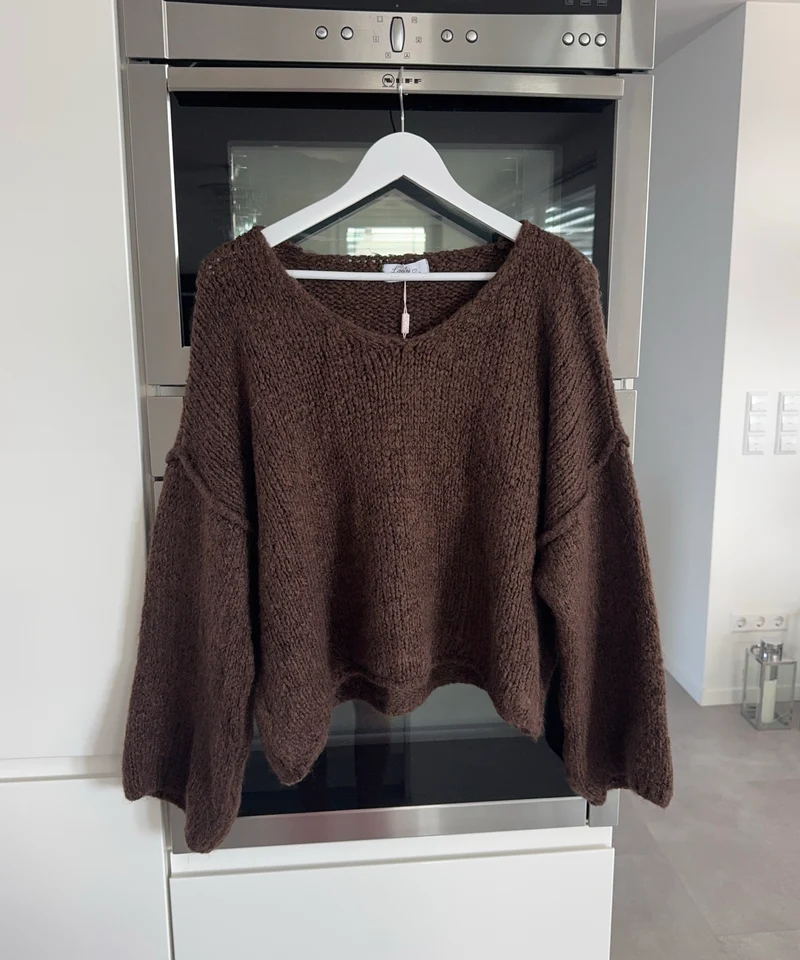 Pullover Rava Dunkelbraun