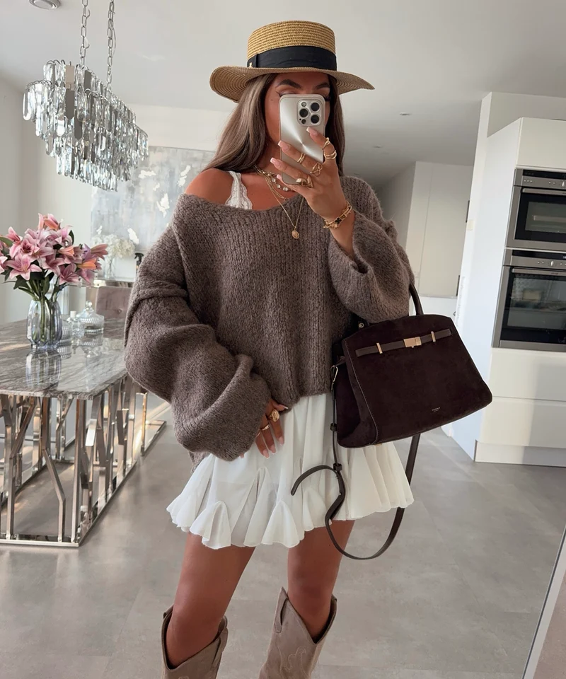 Pullover Rava Braun