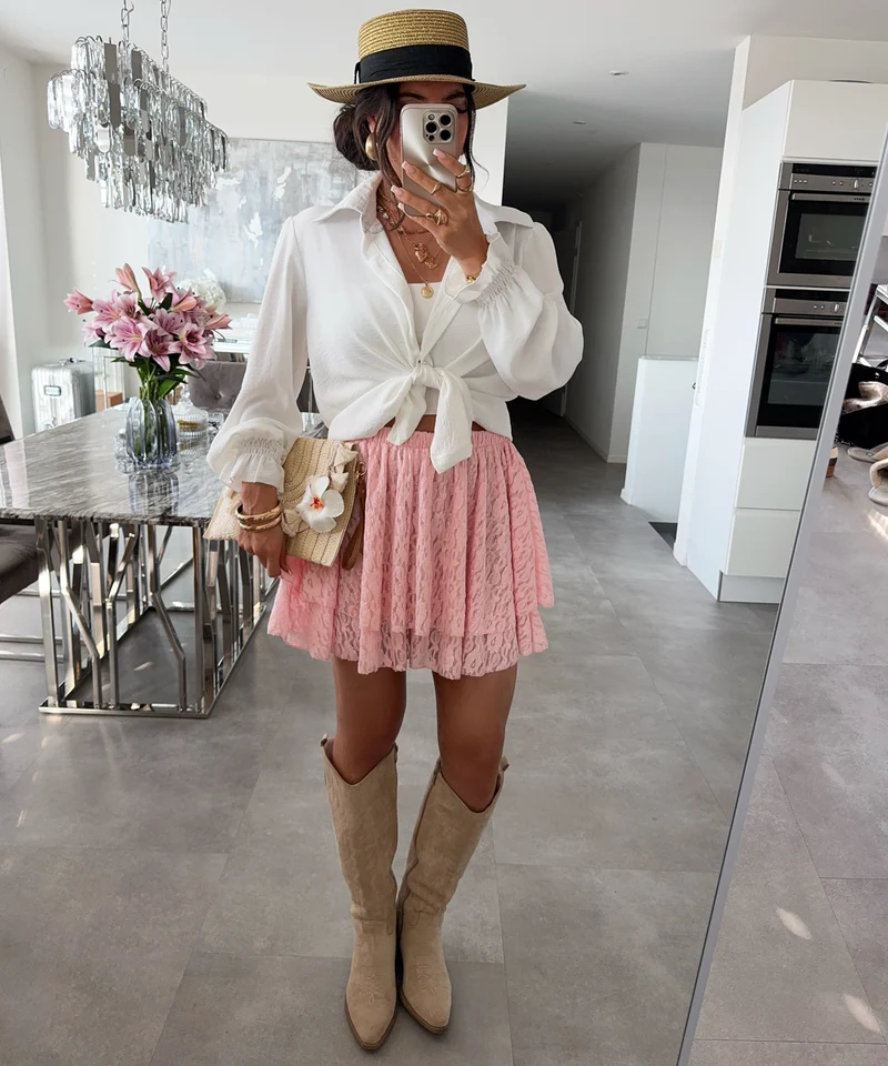 Hosenrock mit Spitze Liwa Rosa