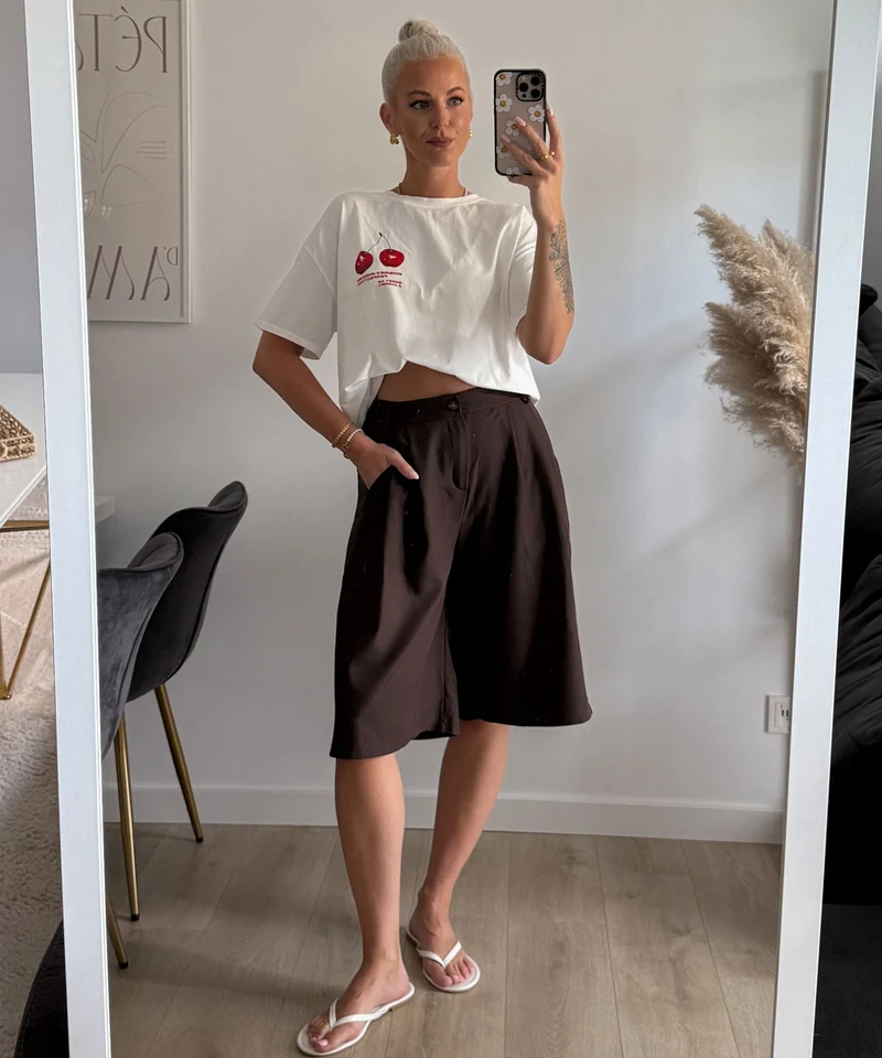 Bermuda Stoffshorts Ornelia Braun