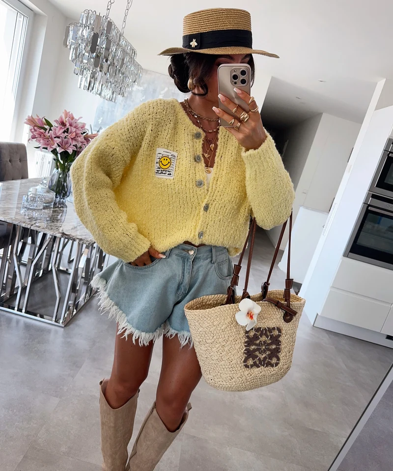 Boucle Cardigan Lalya Gelb