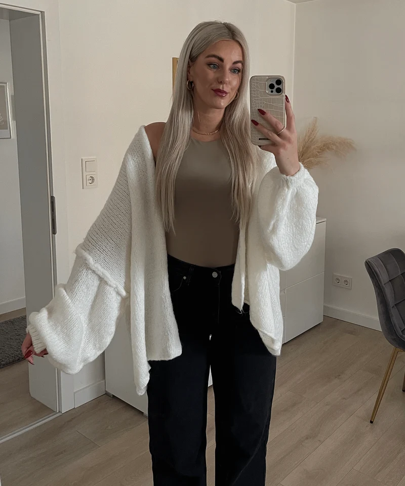 Cardigan Ray Weiß
