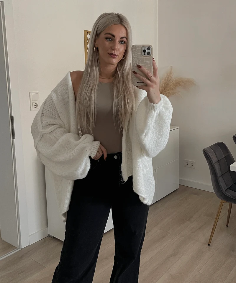 Cardigan Ray Weiß
