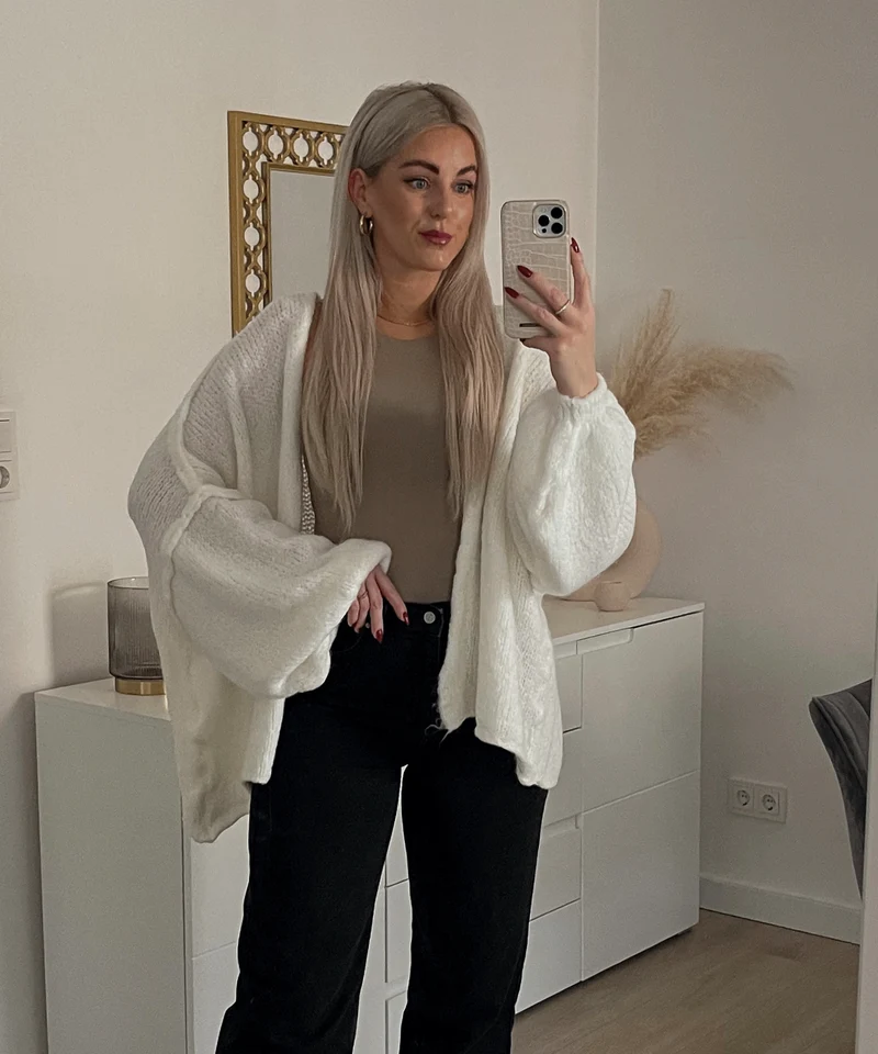 Cardigan Ray Weiß