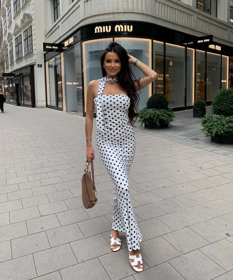 Set Nanita Punkte Weiß