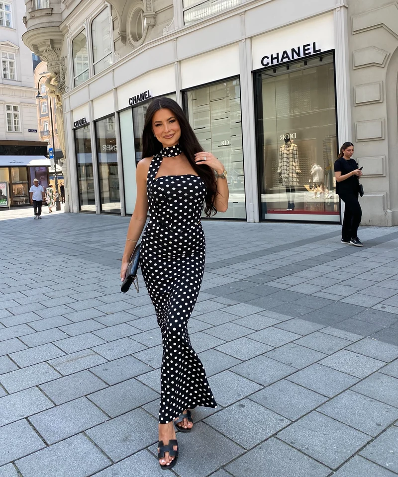 Set Nanita Punkte Schwarz