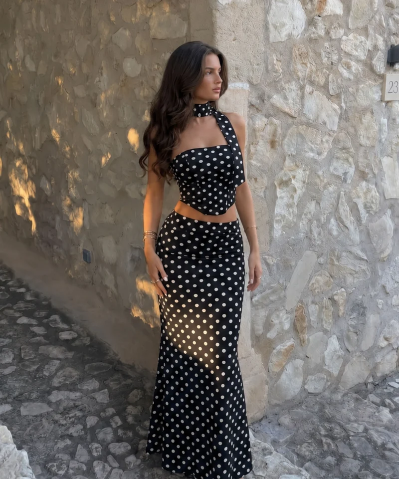 Set Nanita Punkte Schwarz