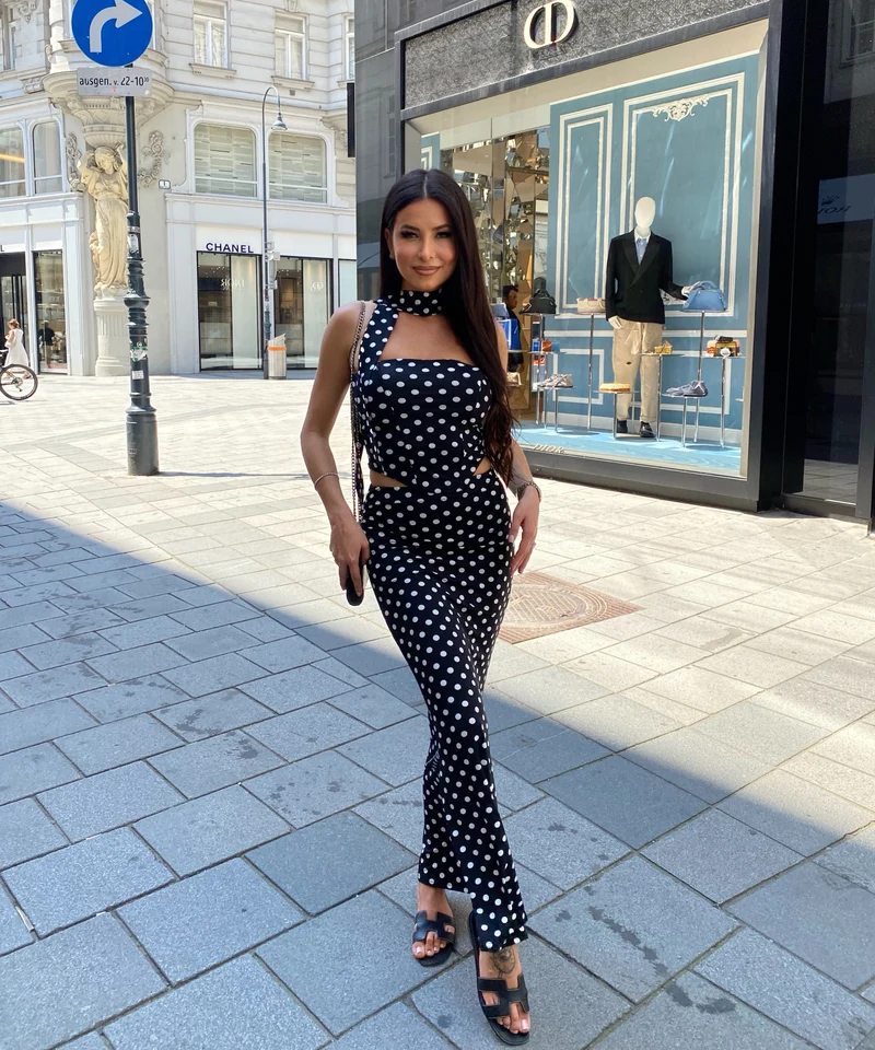 Set Nanita Punkte Schwarz