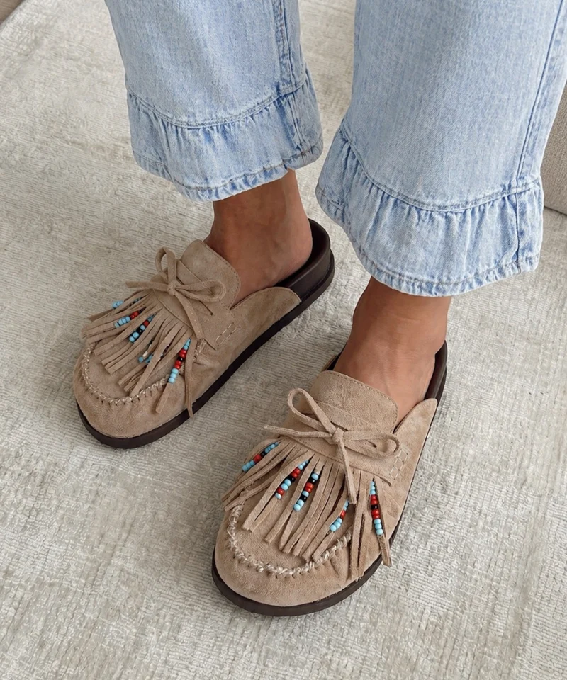 Pantoletten Miranda Franssen Beige
